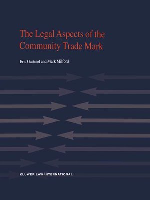 cover image of The Legal Aspects of the Community Trade Mark